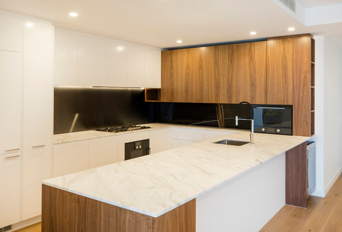 Kitchen Benchtop white marble